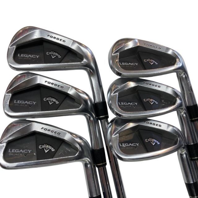 【中古】 キャロウェイ LEGACY BLACK 6S アイアンセット IR リシャフト (フレックスその他) メンズ 男性用 右利き 右用 Dランク ゴルフクラブ