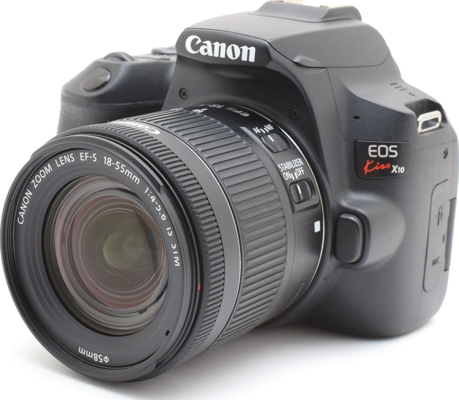 D24[7691A]50☆極美品☆ キヤノン Canon EOS Kiss X10 ボディ 18-55mm