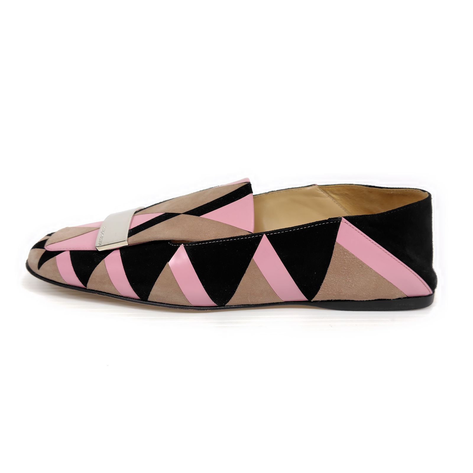 ★使用感少なめ美品★Sergio Rossi セルジオロッシ スリッポン 37 sr1 slipper JUJUコラボ フラットシューズ バブーシュ
