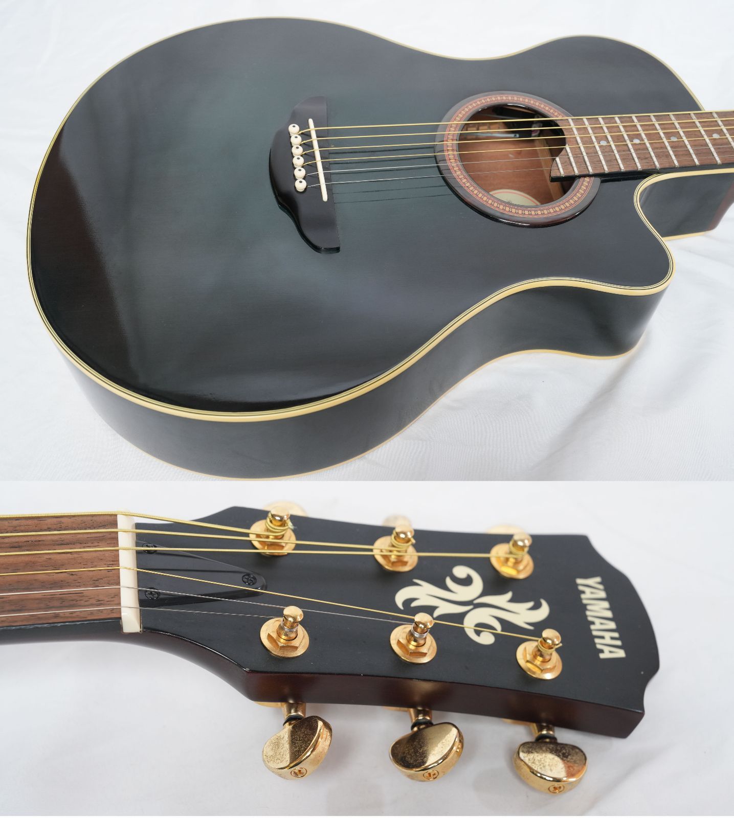 ☆YAMAHA APX-6A グリーンバースト コンパクトサイズ エレアコ 状態