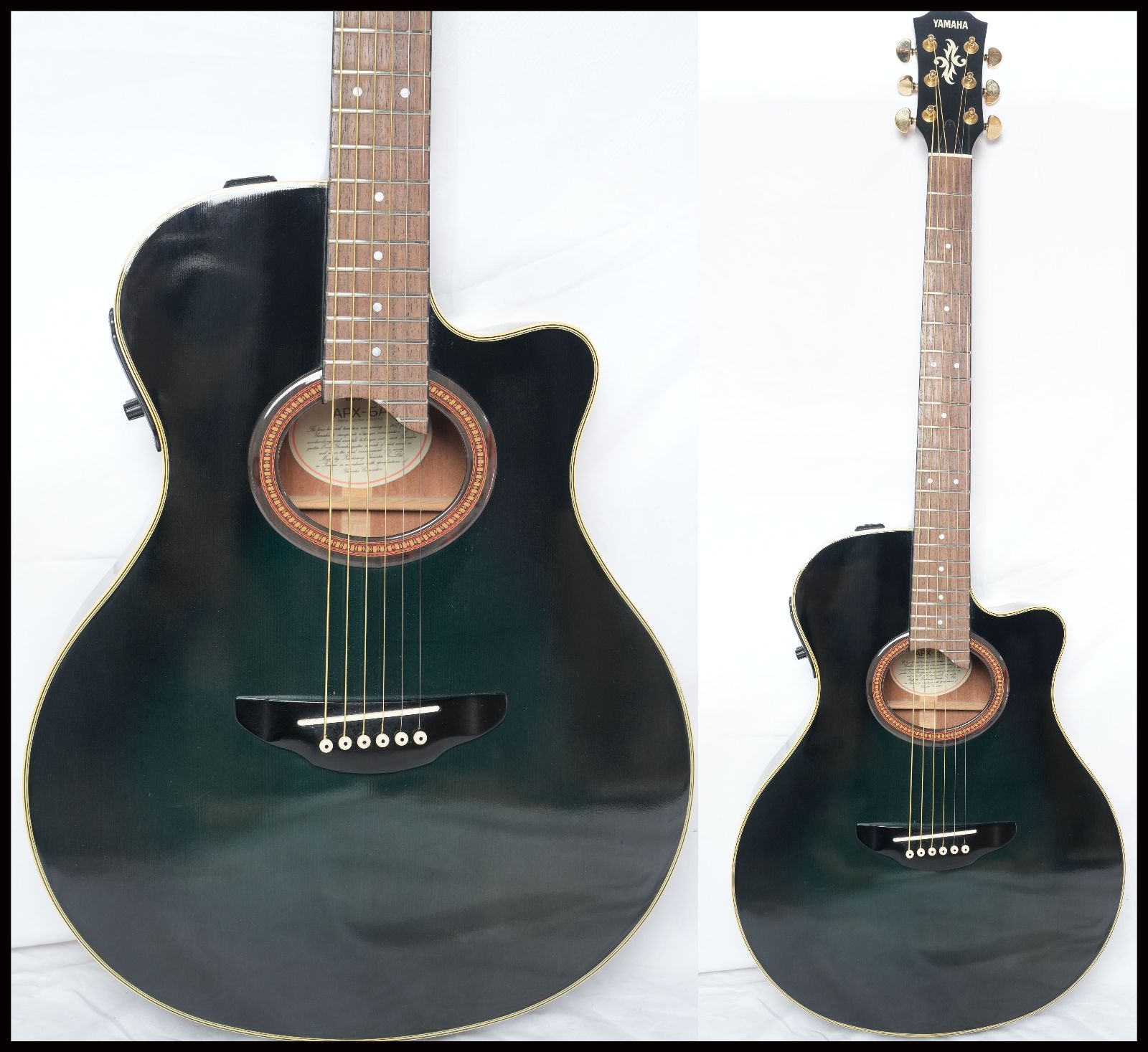 ☆YAMAHA APX-6A グリーンバースト コンパクトサイズ エレアコ 状態