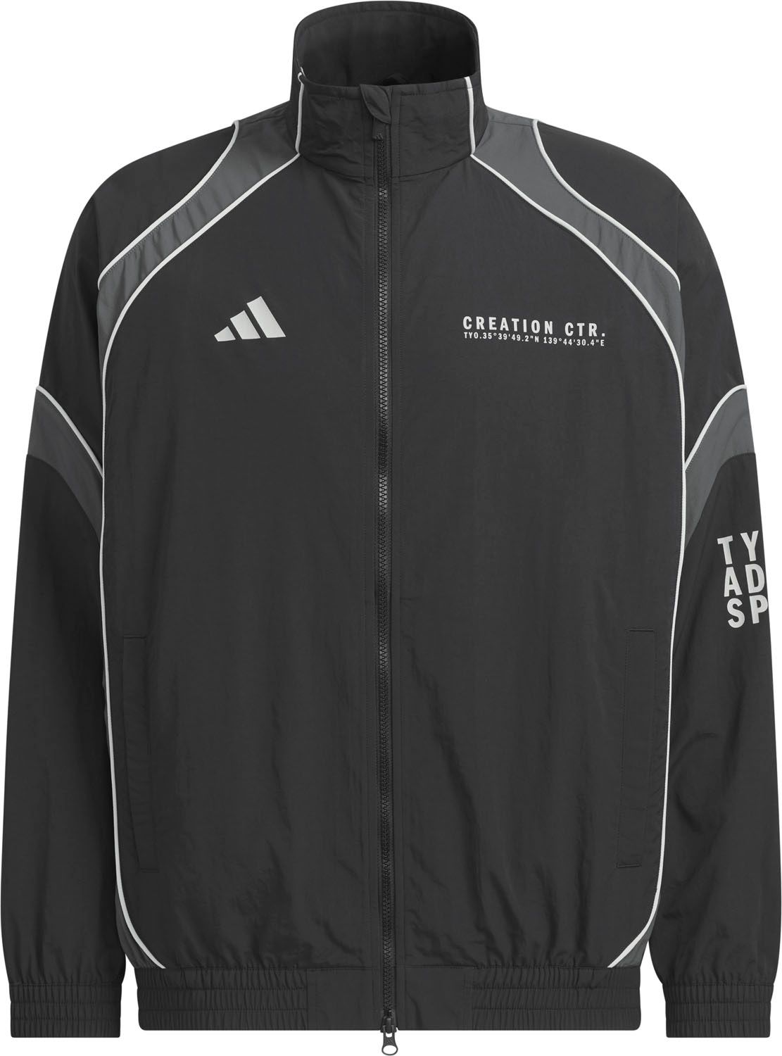 アディダス adidas BRAND LOVE ルーズフィット ライト ウーブン ジャケット NEC14 KF1333 ブラック/グレーシッ