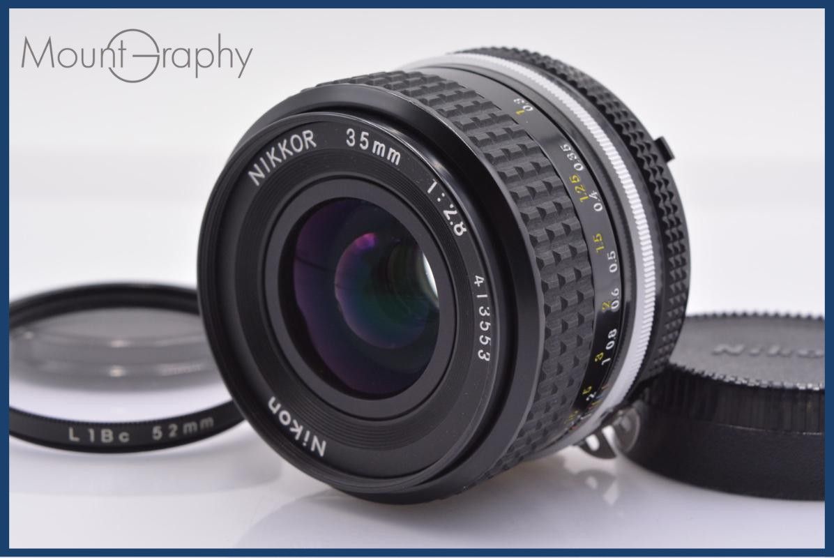 ニコン Nikon NIKKOR 35mm F2.8 Ai 前後キャップ&レンズフィルター付 同梱無料 #yk8420 21,818円