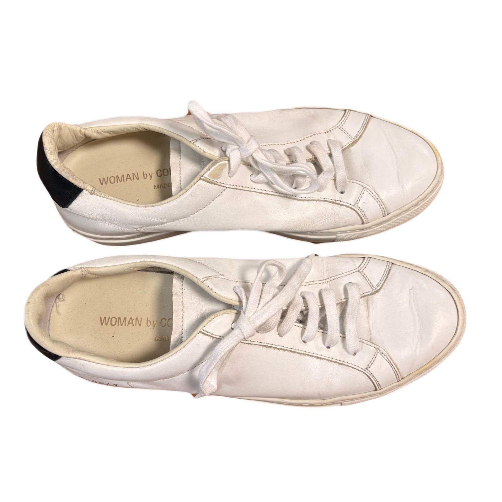 WOMAN by COMMON PROJECTS スニーカー　37 23.5-24cm相当　イタリア製　ホワイト　靴　シューズ　バイカラー