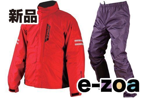 KOMINE コミネ RK-539 BREATHTER RAIN WEAR RED L 03-539/RD/L (2300949)