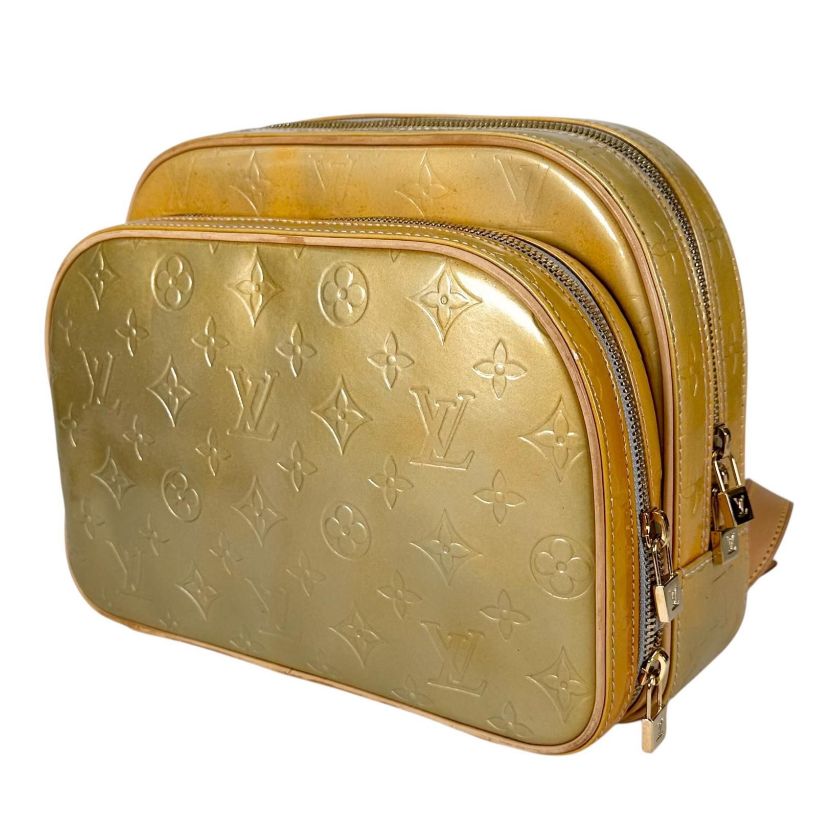 新着】LOUIS VUITTON マーレイ エナメルレザー イエロー バックパック