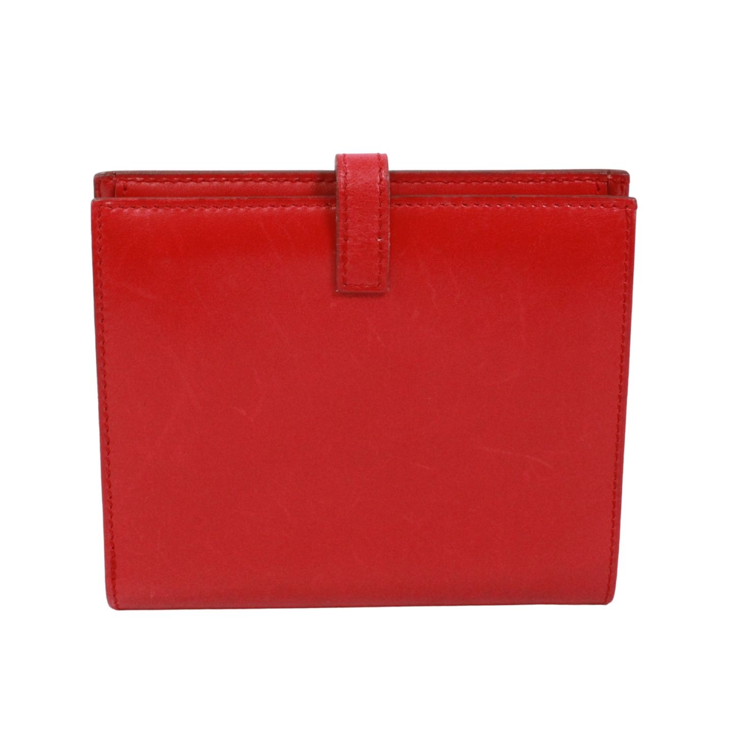 新着】HERMES ソミュール ディアンヌ ボックスカーフ レッド 二つ折り
