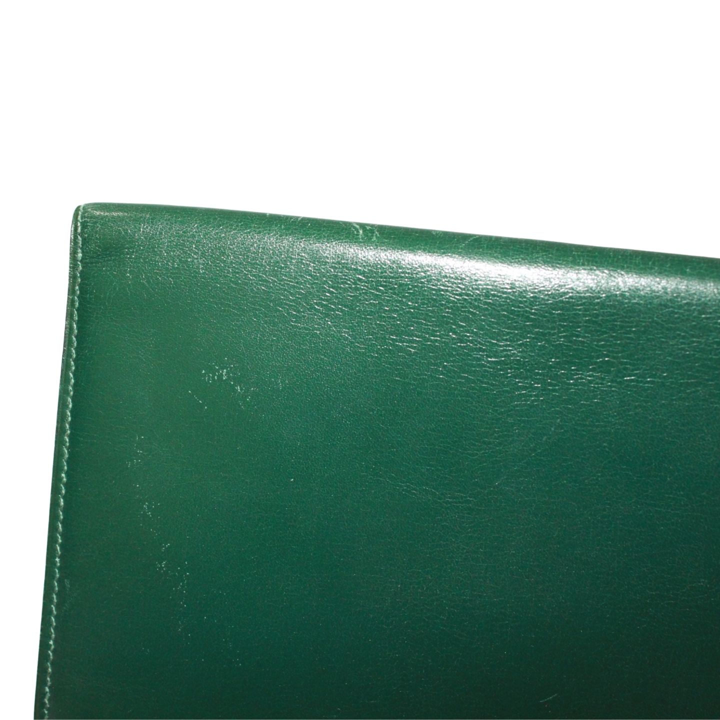 新着】HERMES 二つ折り ボックスカーフ グリーン 長財布 ゴールド 