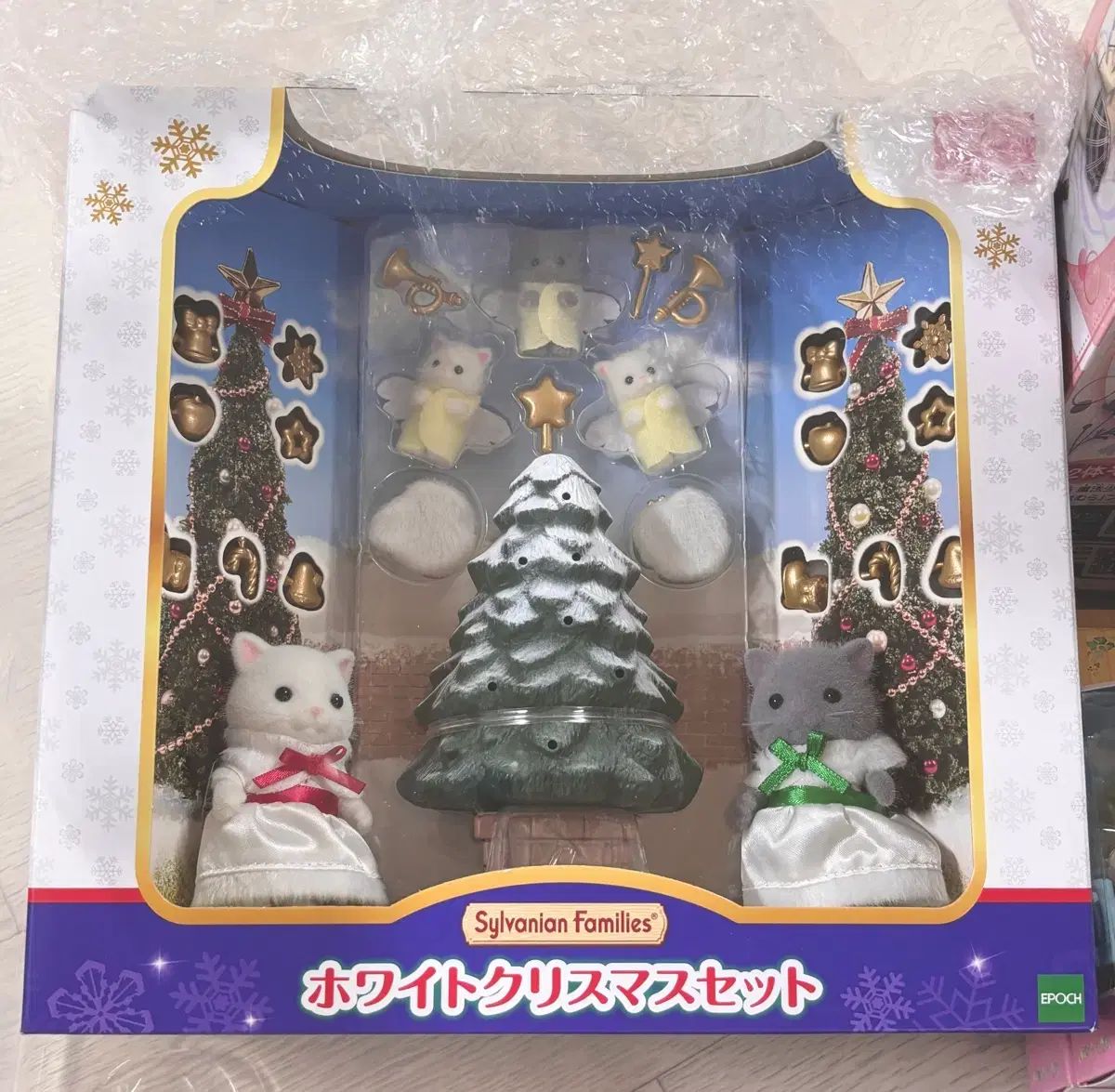 シルバニア未開封O 성탄절クリスマス ペルシアン 猫 ファミリー シルバニア