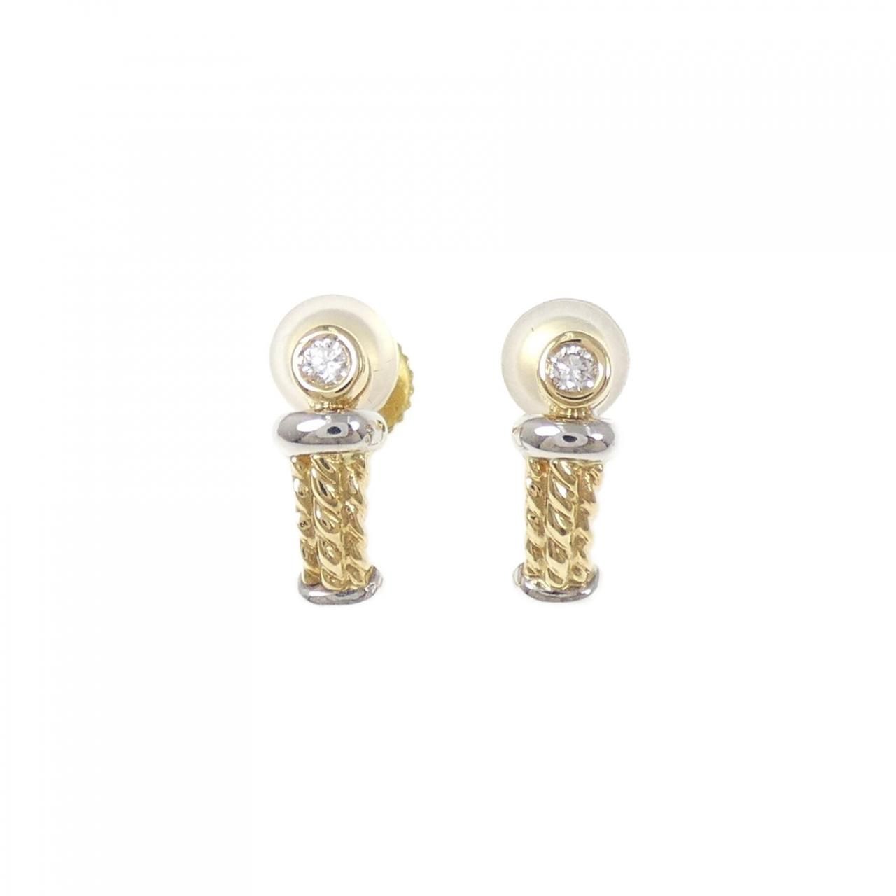 18KT/18KWG ダイヤモンド イヤリング