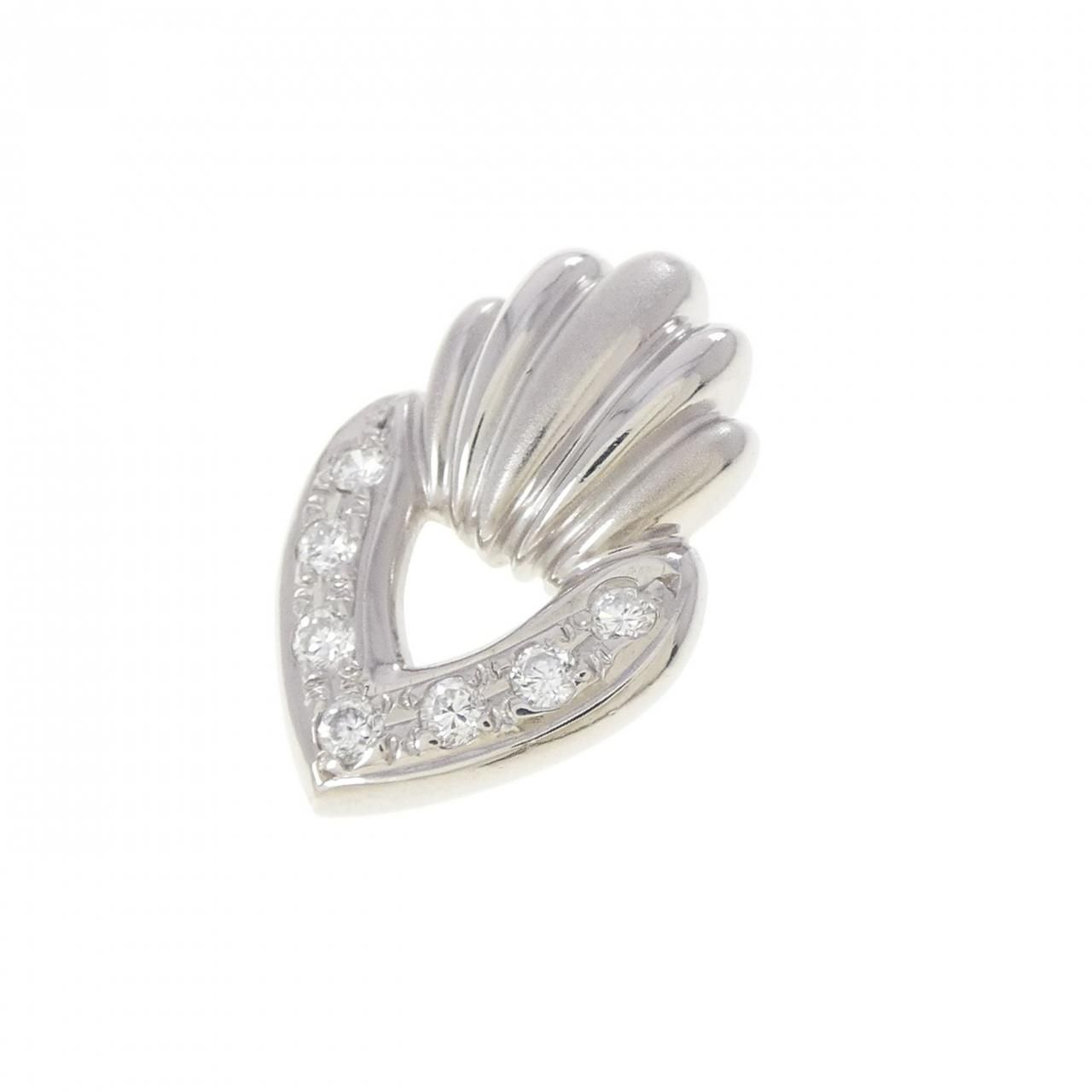 PT850 ダイヤモンド ペンダント 0.18CT