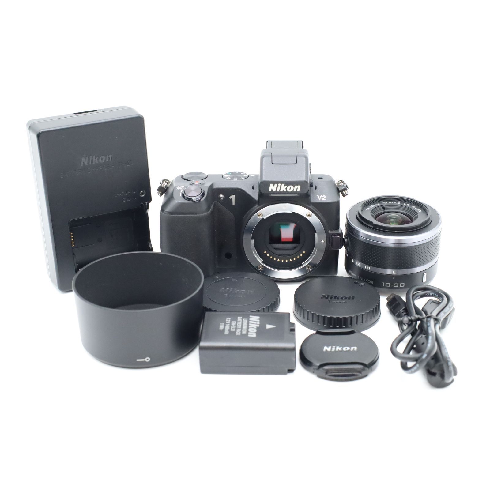 Nikon 1 V2 1 NIKKOR VR 10-30mm レンズキット ミラーレス CXフォーマット 動作確認済 ニコン #S026013