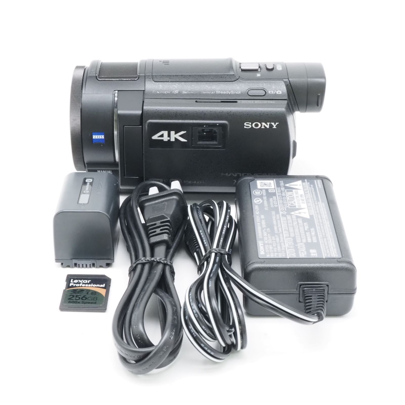 SONY Handycam FDR-AXP35 ブラック 4K ビデオカメラ ハンディカム 光学10倍 動作確認済 ソニー #S026001