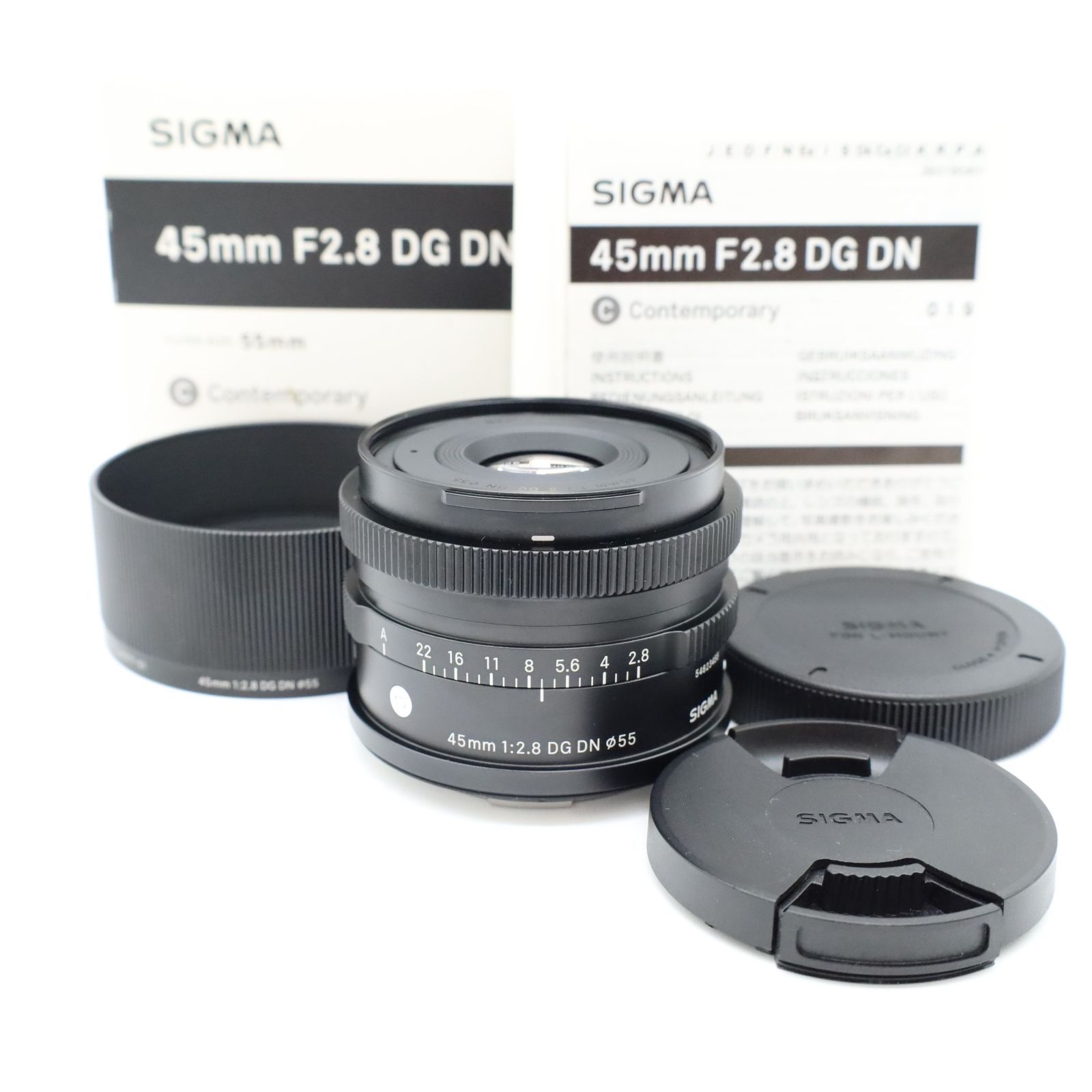 SIGMA 45mm F2.8 DG DN Contemporary Lマウント 単焦点 標準 レンズ フルサイズ 動作確認済 シグマ #S026007