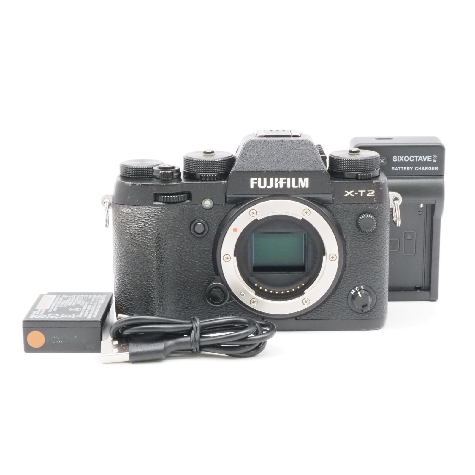 FUJIFILM X-T2 ブラック ボディ ミラーレス APS-C 動作確認済 富士フイルム #S026004