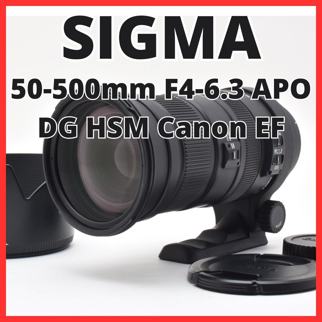 F02[7937]30☆美品☆ シグマ SIGMA 50-500mm F4.5-6.3 APO DG OS HSM 