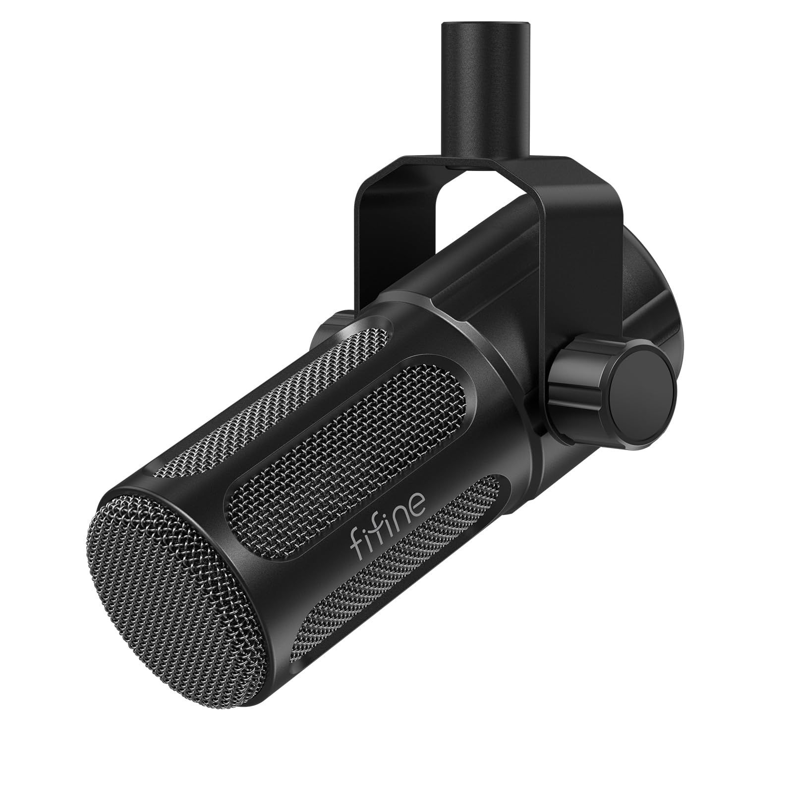 新品 FIFINE XLR 高性能 ダイナミックマイク 金属製電磁干?防止 単一指向性 ポットキャスト/配信/実況/ストリーミング適用 XLR端子のみ搭載 配信機材対応 ケーブル付属なし ブランド正規品 ブラック TANK1