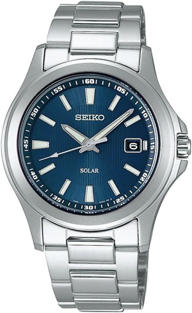 新品 [セイコー] SEIKO ソーラー クオーツ SOLAR QUARTZ 腕時計 SBPN071 シルバー ブルー メンズ [国内正規品]
