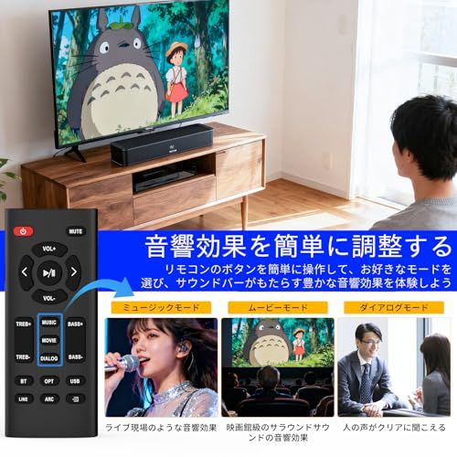 BESTISAN 2.1chサウンドバー 42センチ テレビ用サウンドバー PC用