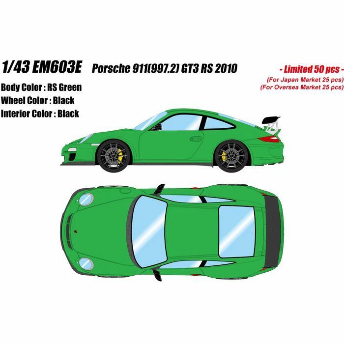 EM603E EIDOLON 1/43 Porsche 911（997.2） GT3 RS 2010 RS グリーン