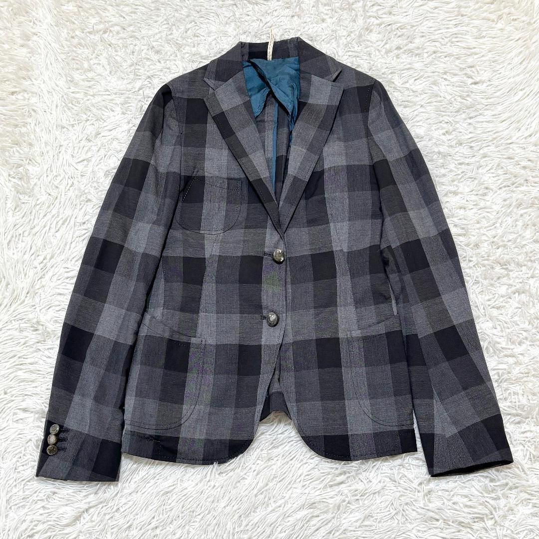 【新品タグ付】m’s braque テーラードジャケット サイズ36 m's braque テーラードジャケット ブラックチェック 38 - メルカリ