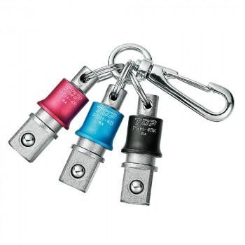 トップ工業(TOP) 携帯用インパクトソケットホルダー 3色セット 黒・赤・青 差込角12.7mm PSH-4BRBKN