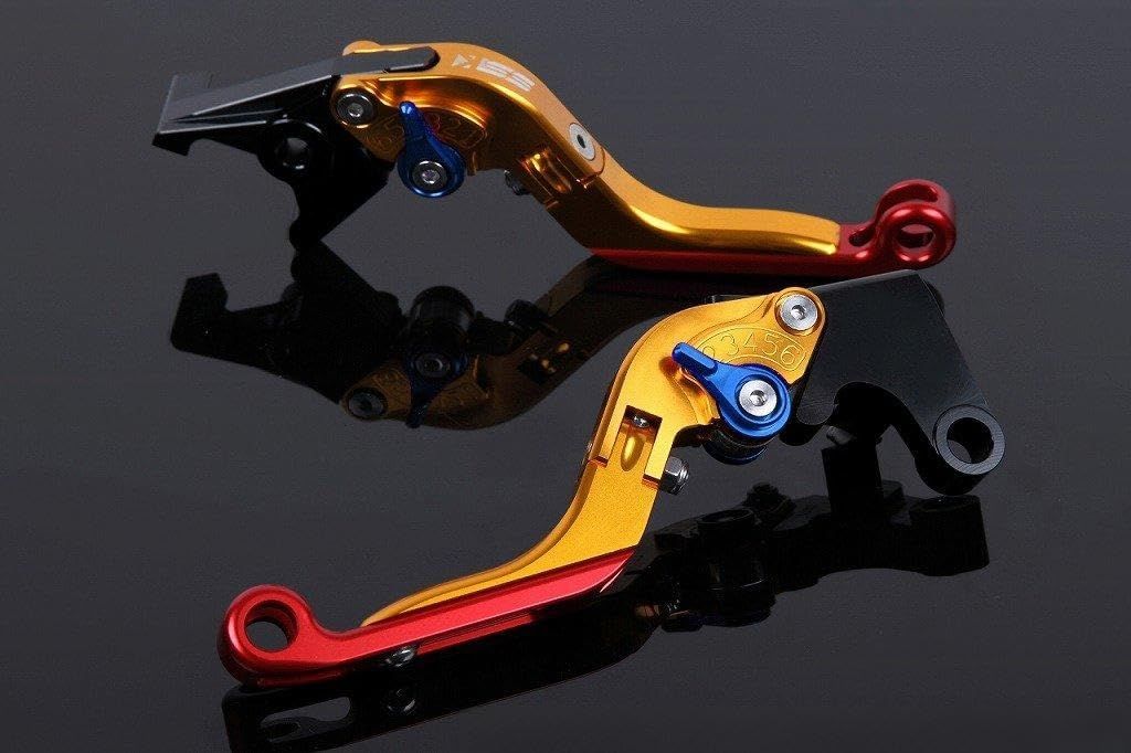 新品 SSK スピードラ アジャストレバーセット 可倒延長式 レバー本体カラー:ゴールド アジャスターカラー:ブルー エクステンションカラー:レッド YAMAHA XMAX