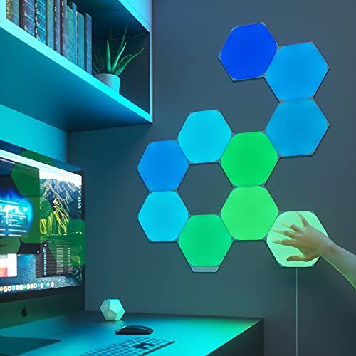 Nanoleaf Shapes スマートライトパネル ナノリーフ ヘキサゴン 拡張パック 3点セット 追加パネル 音楽連動 リズムモジュール内蔵 WiFi直結 1680万色 RGBCW Alexa Google Home対応 ゲーム 光る壁飾り インテリアmt Nanoleaf Shapes スマートライトパネル ナノリーフ ヘキサゴン 拡張パック 3点セット 追加パネル 音楽連動 リズムモジュール内蔵 WiFi直結 1680万色 RGBCW Alexa Google Home対応 ゲーム 光る壁飾り インテリアmt