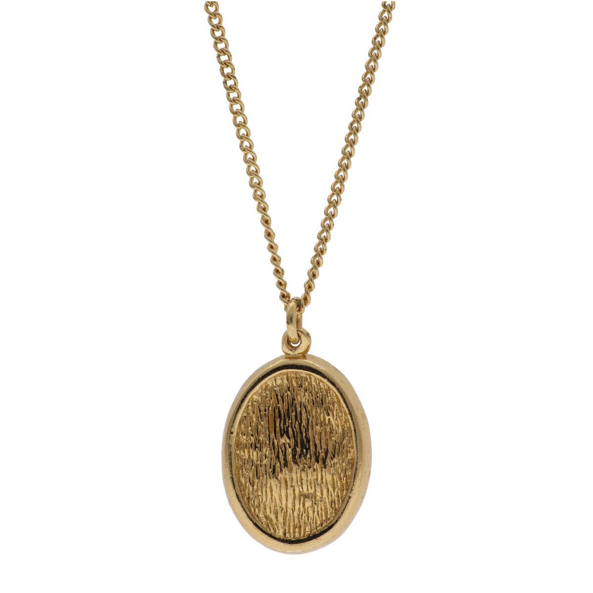 中古】Dior ディオール ラインストーン ロゴネックレス ゴールド