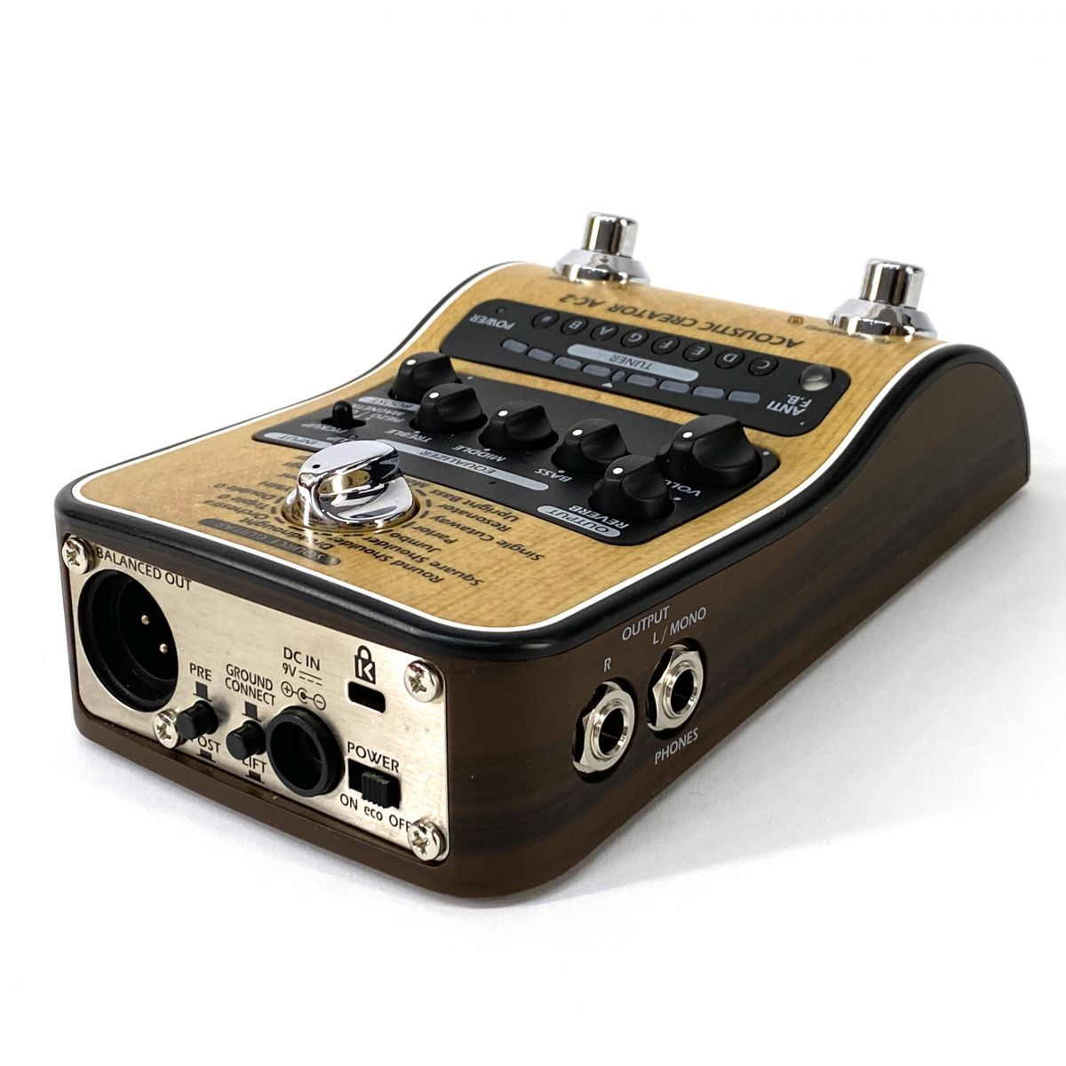 ZOOM ズーム AC-2 アコギ用 アコースティックギター用 エフェクター マルチエフェクター ※中古