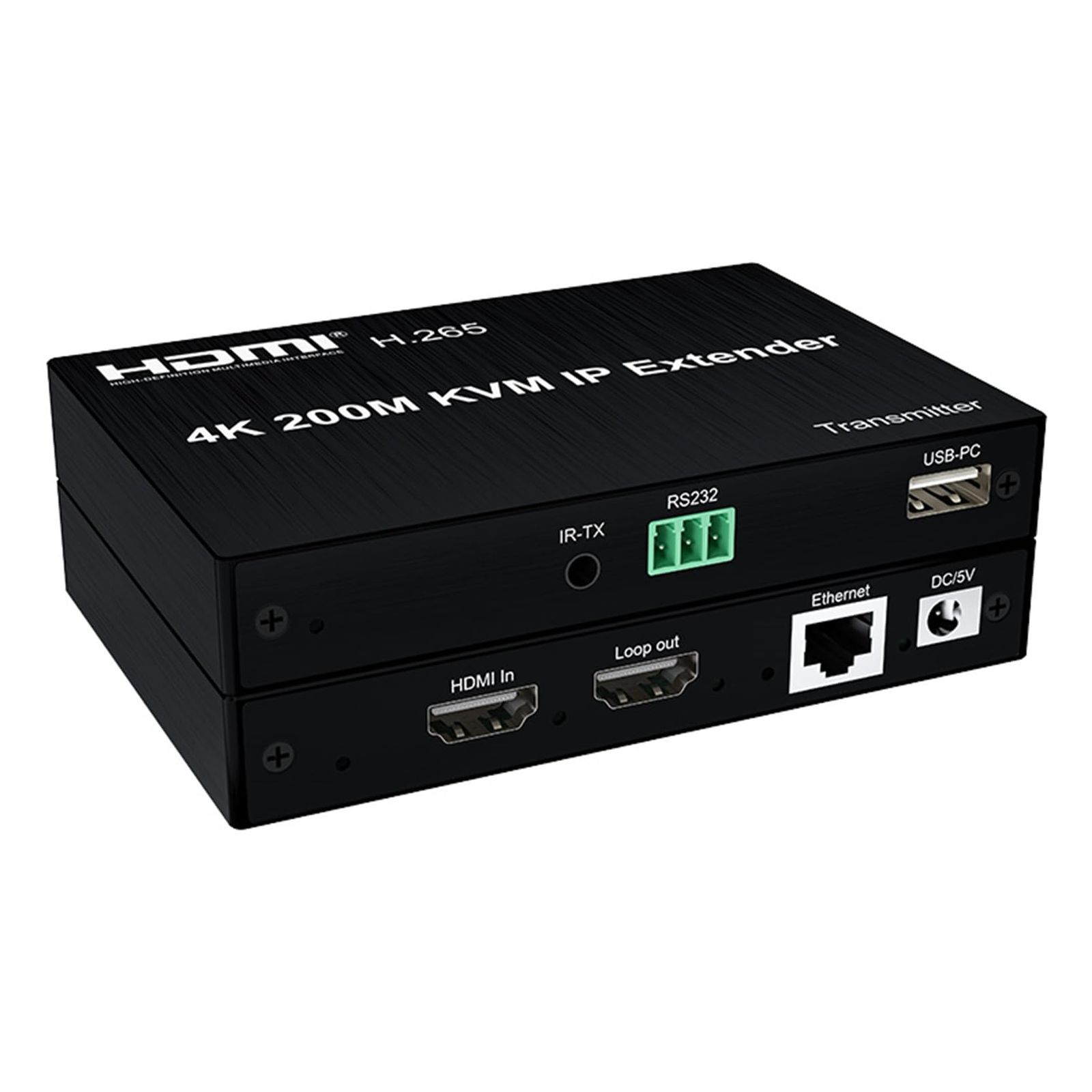 新着商品 H.265 4 K 200 M HDMI IP KVM エクステンダー 656Ft、Cat5e/6 HDMI KVM マトリックス エクステンダー USB ネットワーク スイッチで 1 つから多くのサポート マウス キーボード (TX+RX)