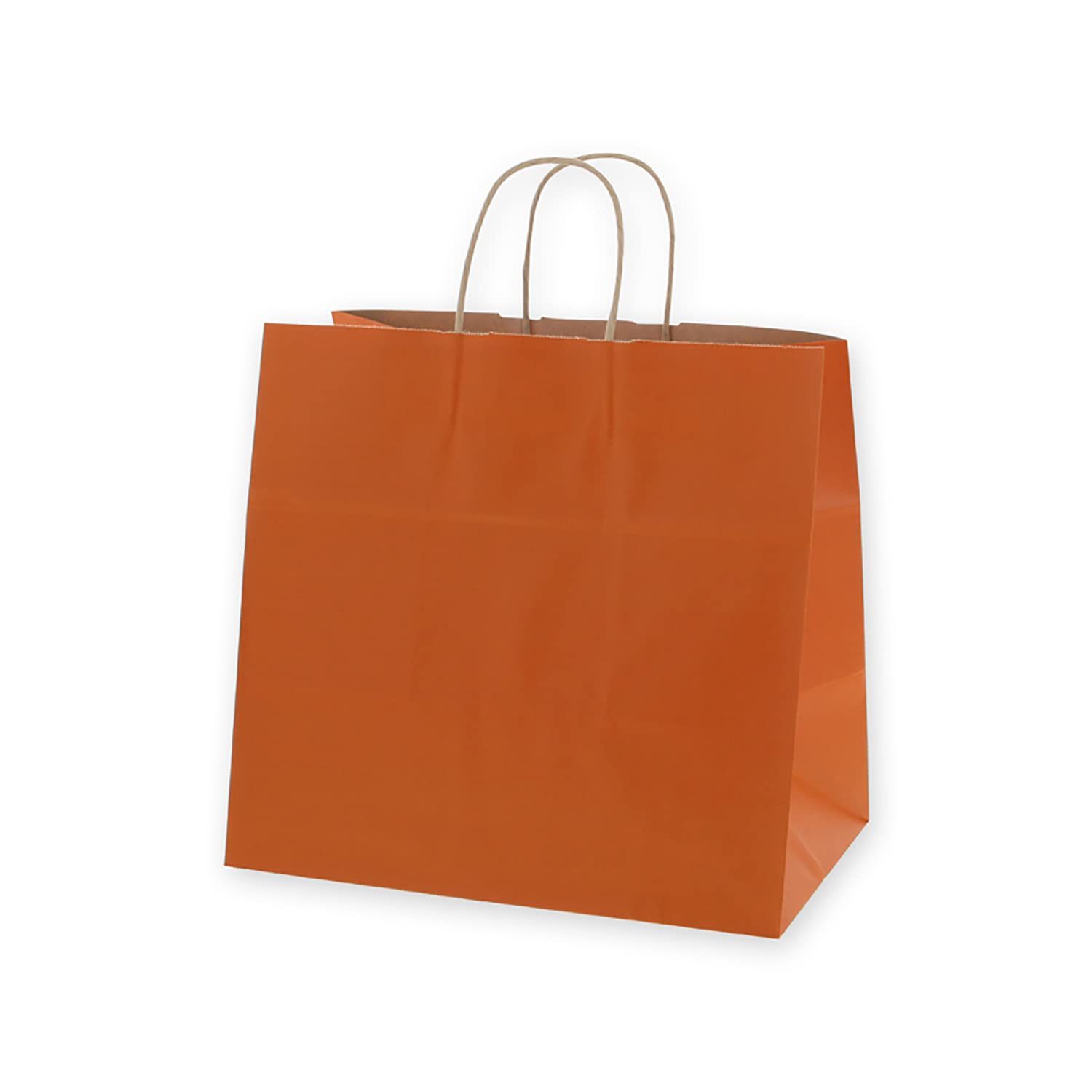 新着商品 【ケース販売】HEIKO 紙袋 25チャームバッグ 34-1 未晒 オレンジC 003269411 1ケース(50枚入×4袋 合計200枚)