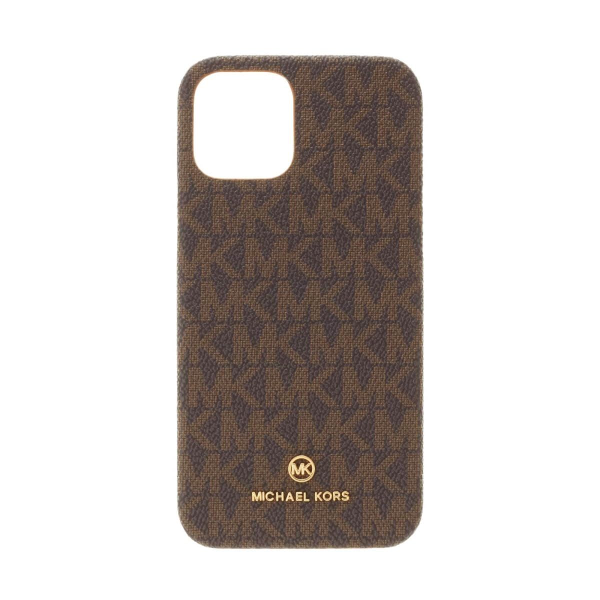 新着商品 MICHAEL KORS(マイケルコース) シグネチャーロゴ クリスマス お誕生日 プレゼント 向き 人気 ケース iPhone13Pro (ブラウン)