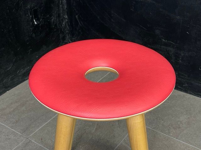 美品 天童木工 リングスツール 【中古】Tendo 加藤徳吉 丸椅子 チェア