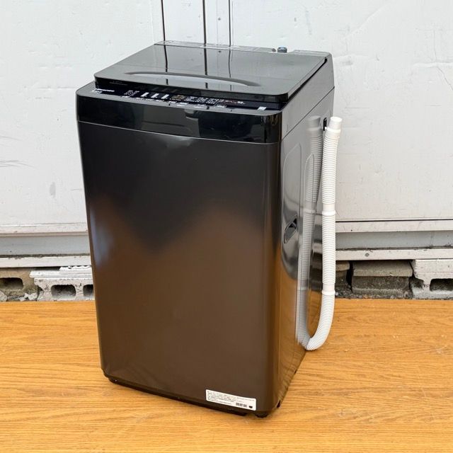 送料無料 全自動電気洗濯機【中古】動作保証 ハイセンス HW-K55B 5.5kg ブラック 2026年製 Hisense 小型 単身 057027 B / 23919