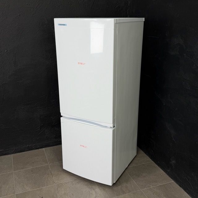 送料無料 東芝 ノンフロン冷凍冷蔵庫 【中古】動作保証 TOSHIBA GR-W15BZ1 ホワイト 153L 2ドア 2026年製 057051 C / 23934