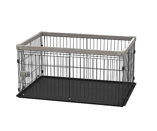 アイリスオーヤマ 犬 サークル ウッディシステムサークル SWS-1200 アッシュグレーmt
