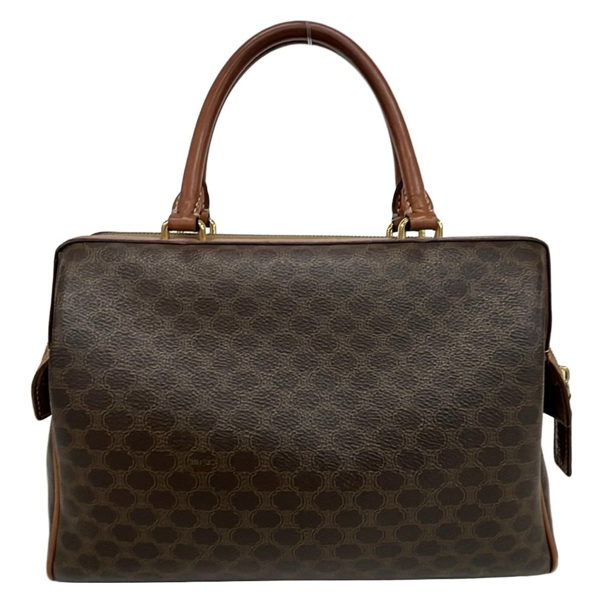 CELINE(セリーヌ) ハンドバッグ マカダム柄 ブラウン×ダークブラウン