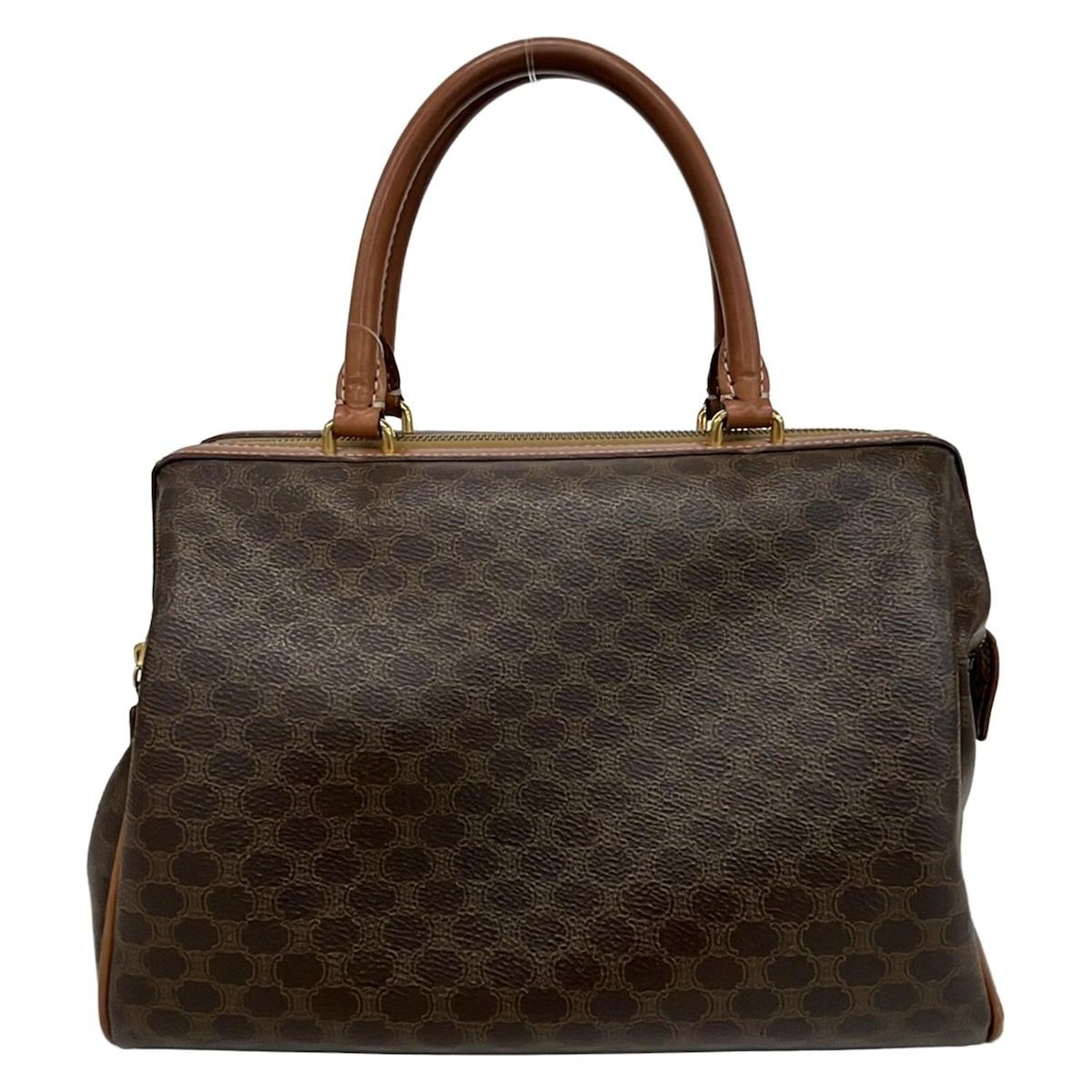 CELINE(セリーヌ) ハンドバッグ マカダム柄 ブラウン×ダークブラウン 