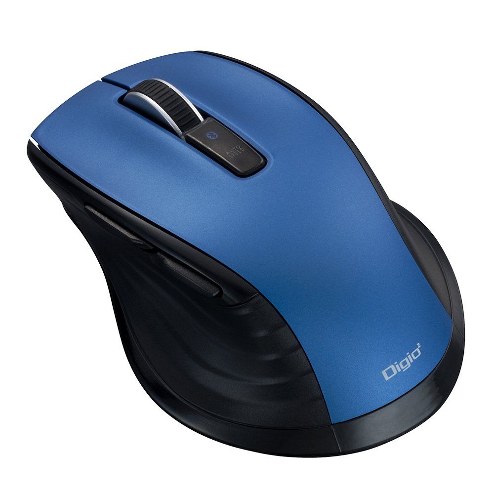 新品 Digio2 F_line 5ボタンBlue LED マウス 無線 Bluetooth 静音 ブルー 48412