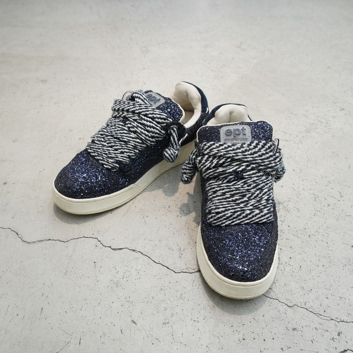 MASU エーエスユー × EPT イーピーティー DREAM FAT SNEAKERS NAVY 