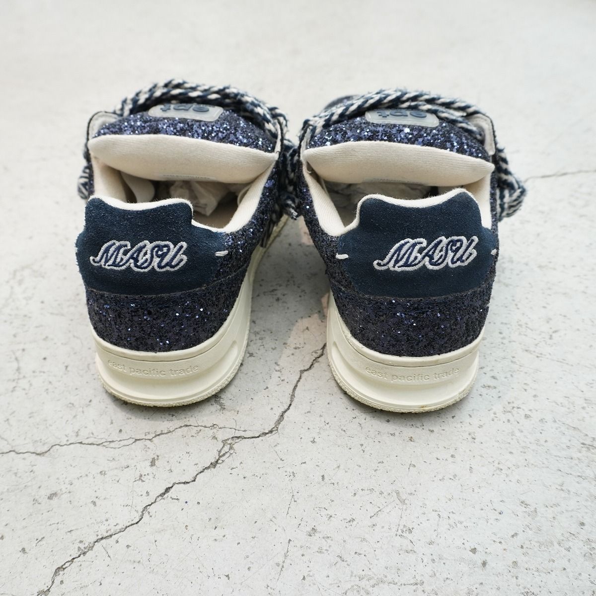MASU エーエスユー × EPT イーピーティー DREAM FAT SNEAKERS NAVY 