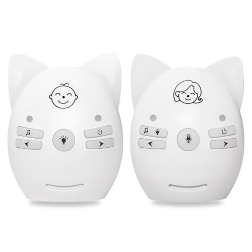 TJK オーディオモニター ベビーモニター 音声モニター ナイトライト搭載 子守り唄付き 2WAYトーク 遠隔操作 クリップ付き 育児 赤ちゃん 子守り ディジタルベビーモニター 子供/育児/ペット/老人介護 見守り/出産祝い プレゼントmt