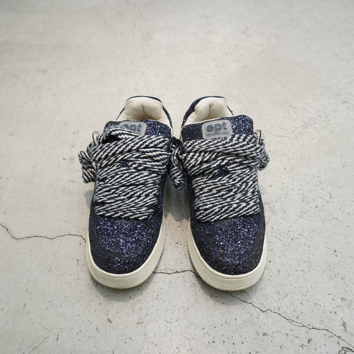 MASU エーエスユー × EPT イーピーティー DREAM FAT SNEAKERS NAVY 