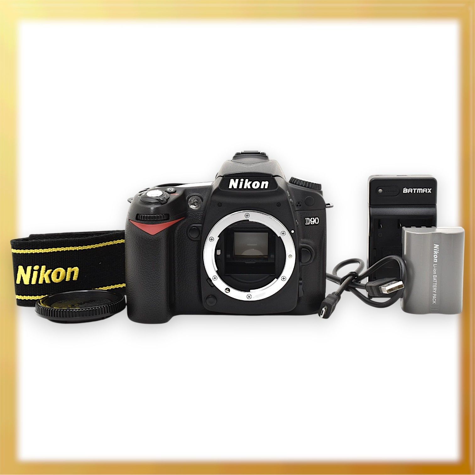 極美品|Nikon D90 ショット数23,083 枚 デジタル一眼レフカメラ ボディ |M308