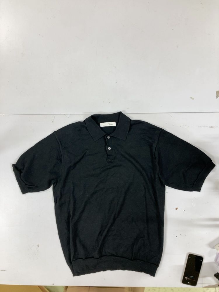 UNITED ARROWS ユナイテッドアローズ ニットポロシャツ L ブラック