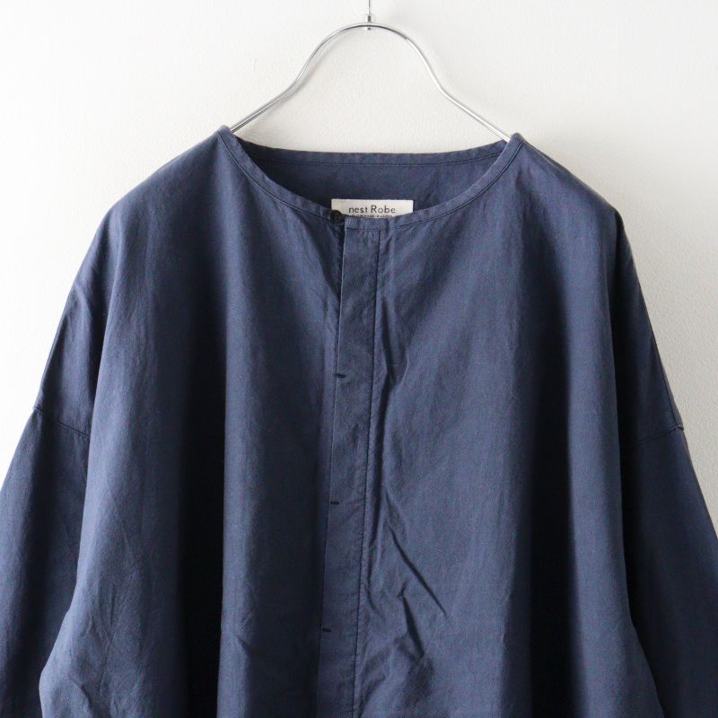 ネストローブ nest Robe コットンブロードサイドボタンブラウス F 