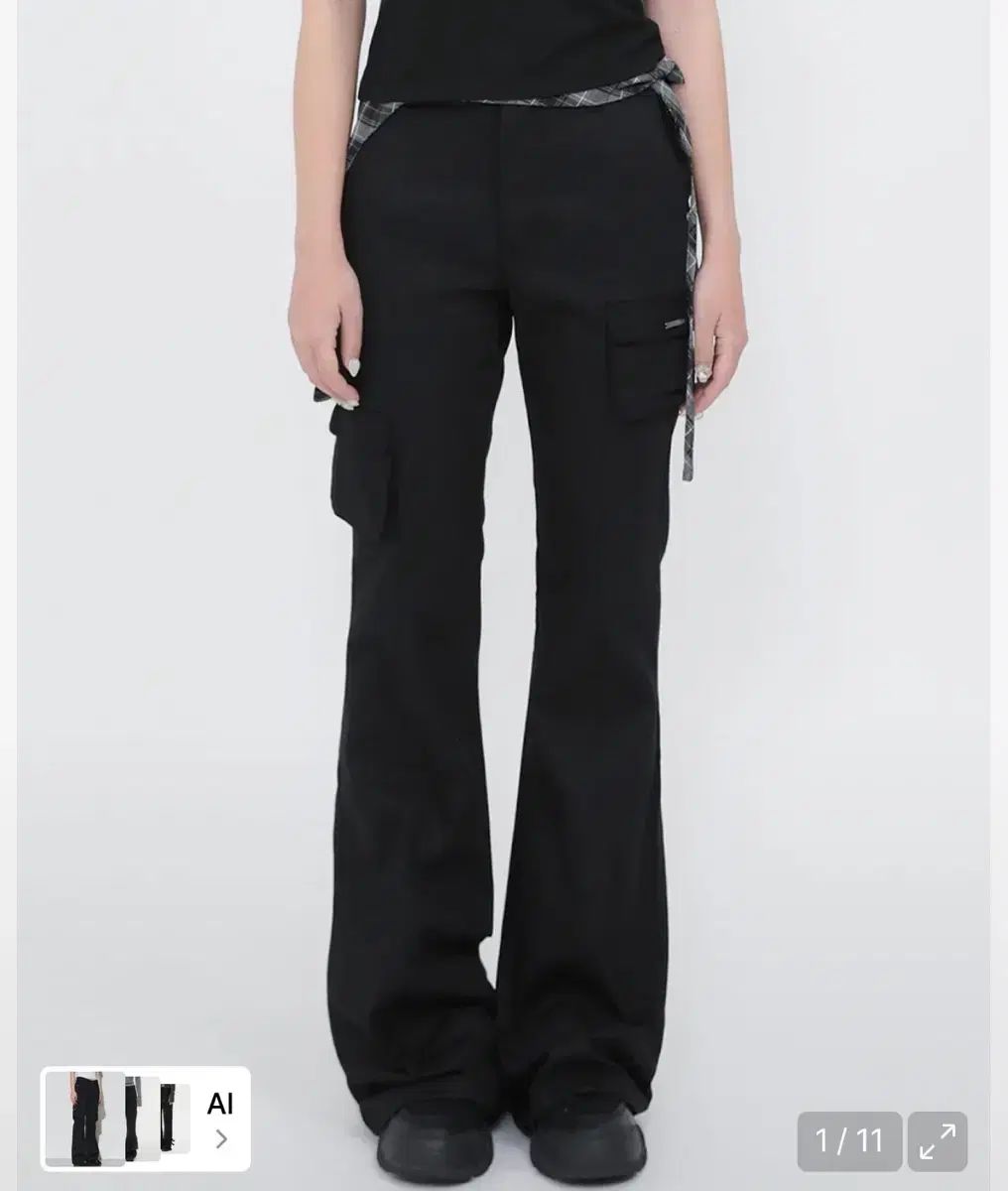 ミセキSEOUL ソウル Line pocket cargo pants ブラック 1 サイズ