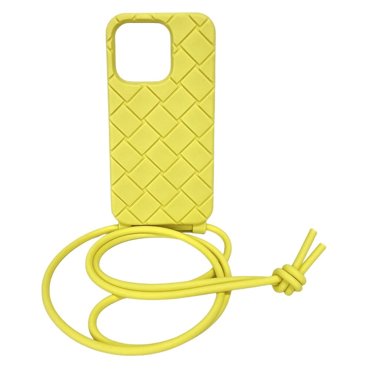 BOTTEGA VENETA(ボッテガヴェネタ) 携帯電話ケース美品 イントレチャート イエロー iPhoneケース/対応機種不明/スマホショルダー 10,001円