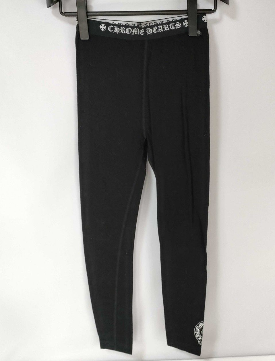 クロムハーツ CHROME HEARTS レギンス スパッツ パンツ M 黒 ブラック